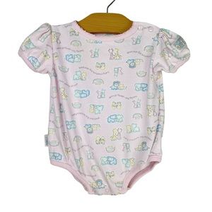 Vintage McBaby Noah’s Ark One Piece Pink Size 6-9 Months